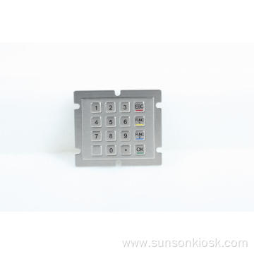 Customized Metal Button Vandal Proof Keypad